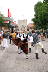 Dans på Östertorg i Visby